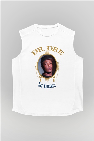 Dr.Dre Beyaz Unisex Kolsuz Tişört