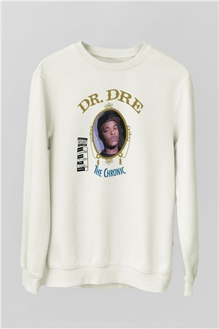 Dr.Dre Beyaz Unisex Sweatshirt