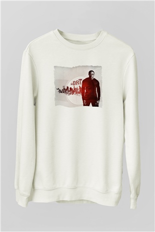 Dr.Dre Beyaz Unisex Sweatshirt