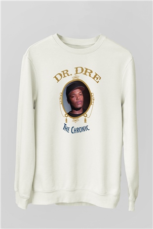 Dr.Dre Beyaz Unisex Sweatshirt