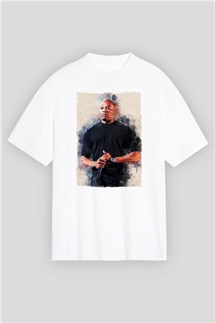 Dr.Dre Beyaz Oversize Tişört Oversize T-shirt - TişörtFabrikası