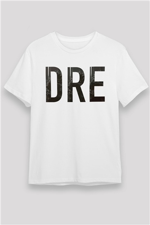 Dr.Dre Beyaz Unisex Tişört T-Shirt - TişörtFabrikası