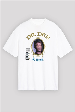 Dr.Dre Beyaz Oversize Tişört Oversize T-shirt - TişörtFabrikası