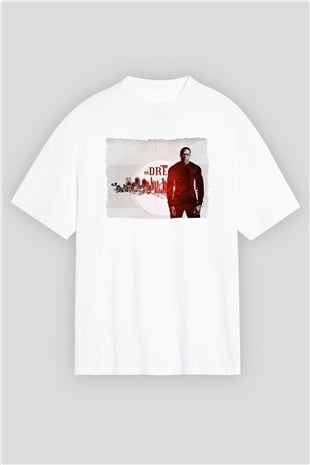 Dr.Dre Beyaz Oversize Tişört Oversize T-shirt - TişörtFabrikası