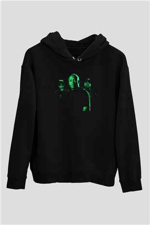 Dr.Dre Siyah Unisex Kapüşonlu Sweatshirt