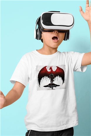 Dragon Age Beyaz Unisex Çocuk Tişört