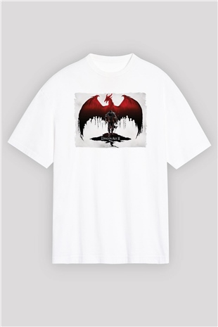 Dragon Age Beyaz Oversize Tişört Oversize T-shirt