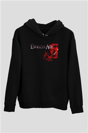 Dragon Age Siyah Unisex Hoodie
