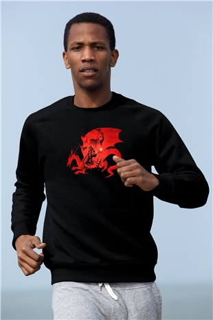 Dragon Age Siyah Unisex Sweatshirt
