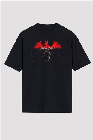 Dragon Age Siyah Oversize Tişört Oversize T-shirt