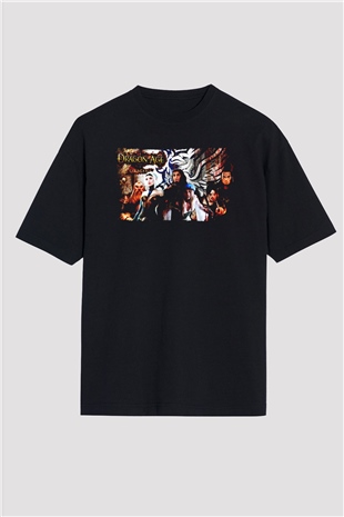 Dragon Age Siyah Oversize Tişört Oversize T-shirt