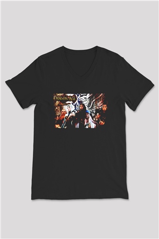 Dragon Age Siyah Unisex V Yaka Tişört