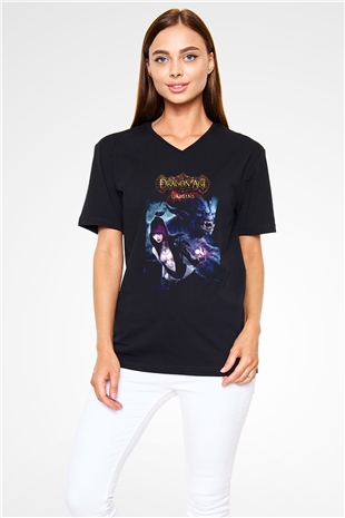Dragon Age Siyah Unisex V Yaka Tişört