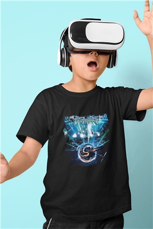 Dragon Force Baskılı Unisex Siyah Çocuk Tişört