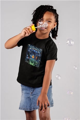Dragon Force Baskılı Unisex Siyah Çocuk Tişört