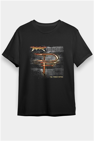 Dragon Force Baskılı Unisex Siyah Tişört