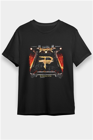 Dragon Force Baskılı Unisex Siyah Tişört