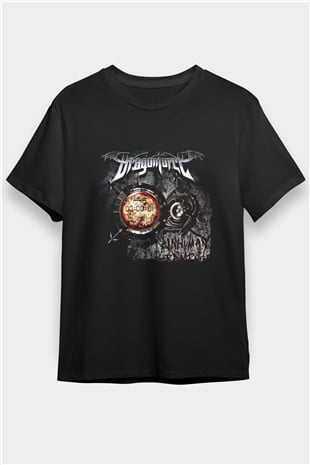 Dragon Force Baskılı Unisex Siyah Tişört