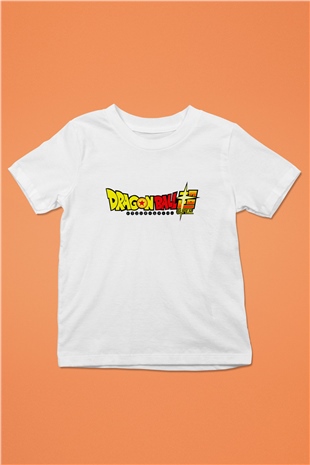 Dragonball Baskılı Beyaz Unisex Çocuk Tişört