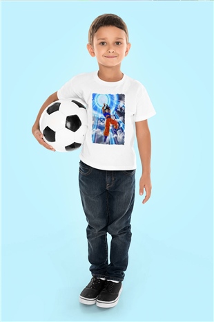 Dragonball Beyaz Unisex Çocuk Tişört