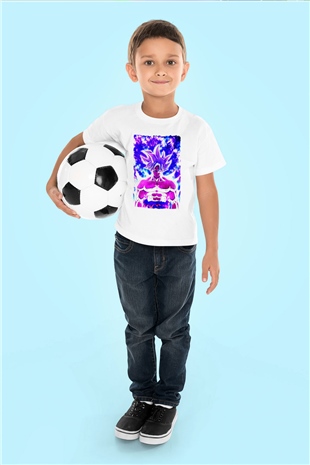 Dragonball Beyaz Unisex Çocuk Tişört