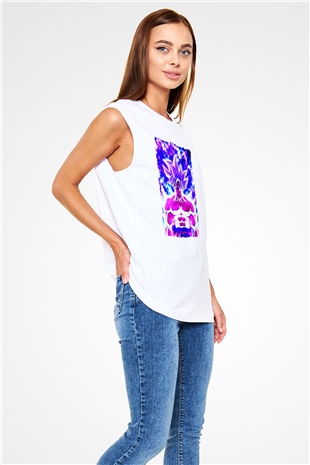 Dragonball Beyaz Unisex Kolsuz Tişört