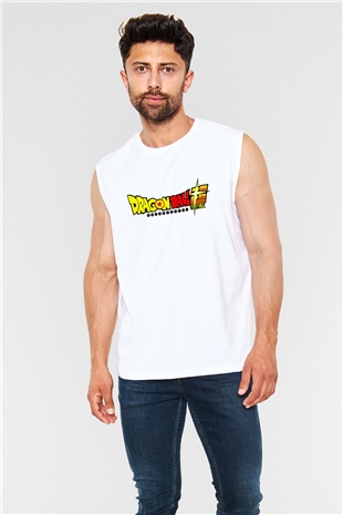 Dragonball Beyaz Unisex Kolsuz Tişört