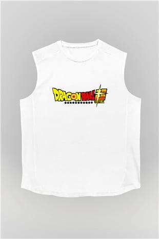 Dragonball Beyaz Unisex Kolsuz Tişört