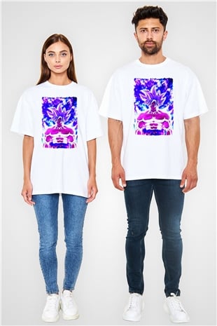Dragonball Beyaz Oversize Tişört Oversize T-shirt