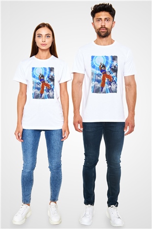 Dragonball Beyaz Unisex Tişört T-Shirt