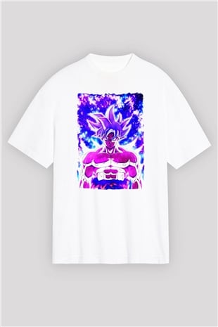 Dragonball Beyaz Oversize Tişört Oversize T-shirt