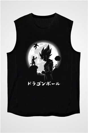 Dragonball Siyah Unisex Kolsuz Tişört