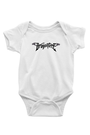 DragonForce Baskılı Beyaz Unisex Bebek Body - Zıbın