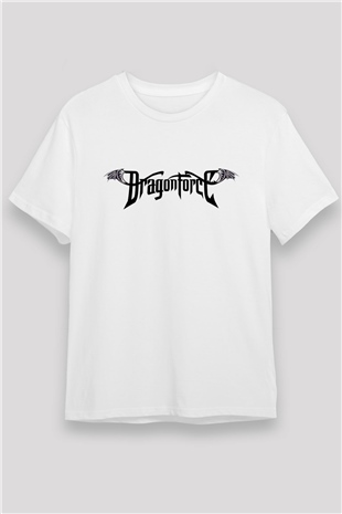 DragonForce Beyaz Unisex Tişört T-Shirt - TişörtFabrikası