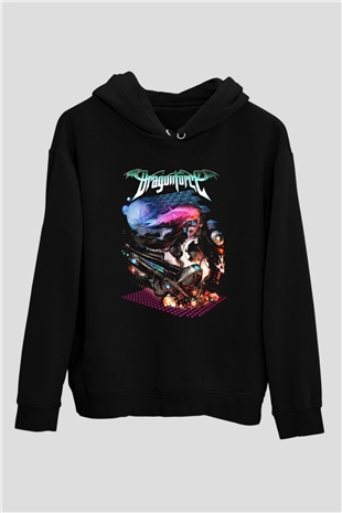 DragonForce Siyah Unisex Hoodie