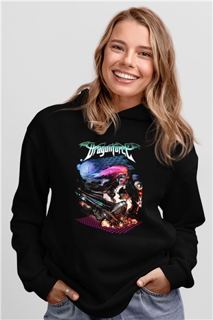DragonForce Siyah Unisex Hoodie