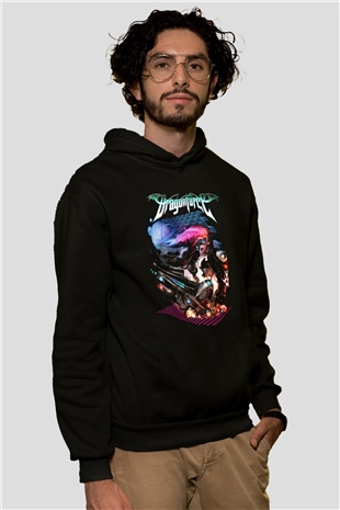 DragonForce Siyah Unisex Hoodie