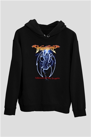 DragonForce Siyah Unisex Hoodie
