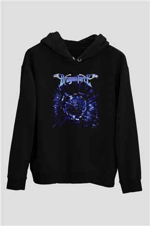 DragonForce Siyah Unisex Kapüşonlu Sweatshirt