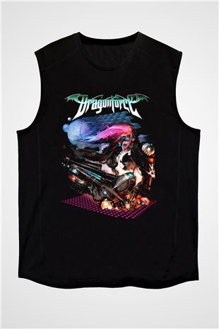 DragonForce Siyah Unisex Kolsuz Tişört