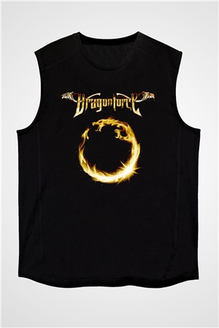 DragonForce Siyah Unisex Kolsuz Tişört