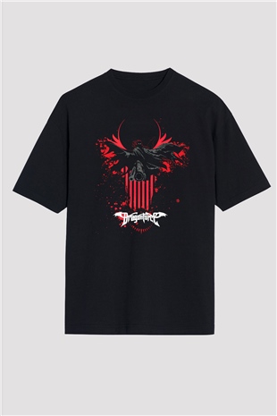 DragonForce Siyah Unisex Oversize Tişört T-Shirt