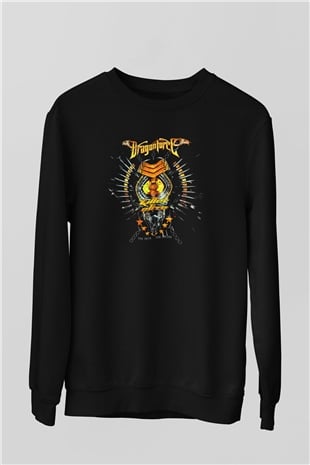 DragonForce Siyah Unisex Sweatshirt