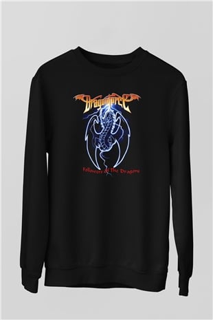 DragonForce Siyah Unisex Sweatshirt