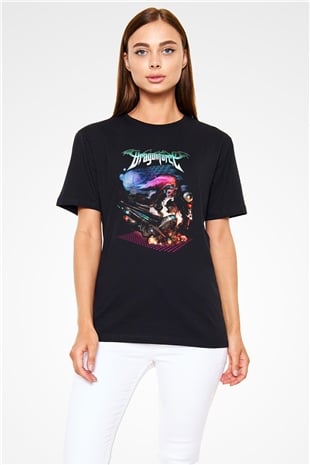 DragonForce Siyah Unisex Tişört T-Shirt - TişörtFabrikası