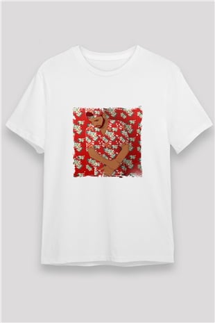Drake Baskılı Unisex Beyaz Tişört
