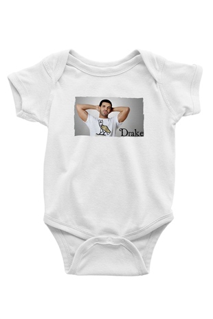 Drake Beyaz Bebek Body - Zıbın