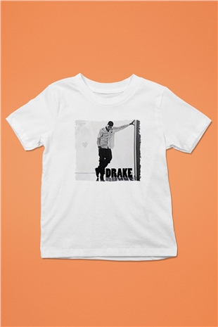 Drake Beyaz Unisex Çocuk Tişört