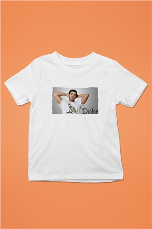 Drake Beyaz Unisex Çocuk Tişört