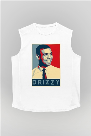 Drake Beyaz Unisex Kolsuz Tişört